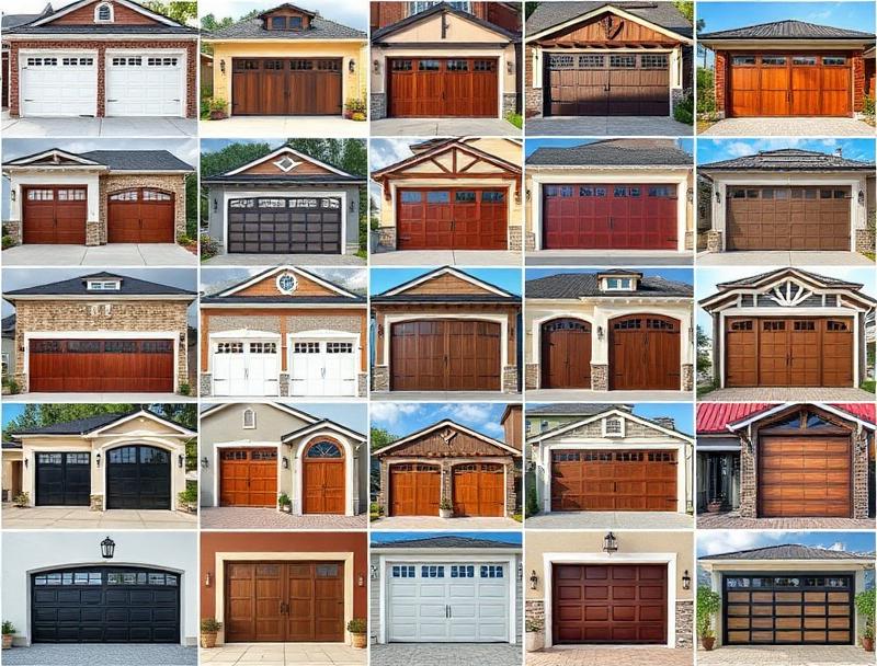 Gallery of various garage door styles and installations in West Jefferson NC